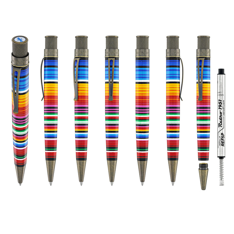 Retro 51 Tornado Vintage Metalsmith Rollerball Pen in Poncho