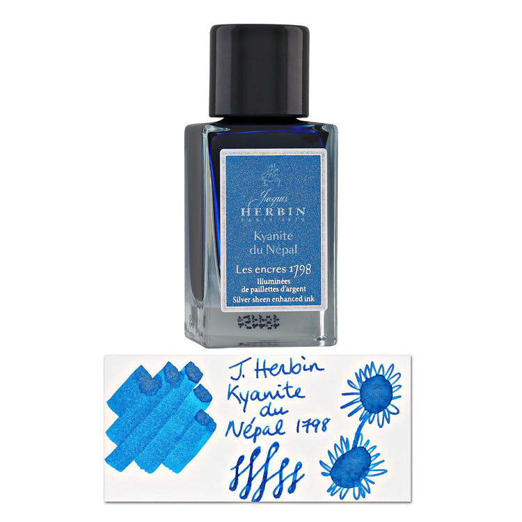 J. Herbin 1798 Bottled Fountain Pen Ink in Kyanite du Nepal - 15mL