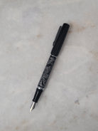 Misfit Item 0096 Nahvalur Original Fountain Pen - Peter Draws Artist Edition Silver - Medium Point