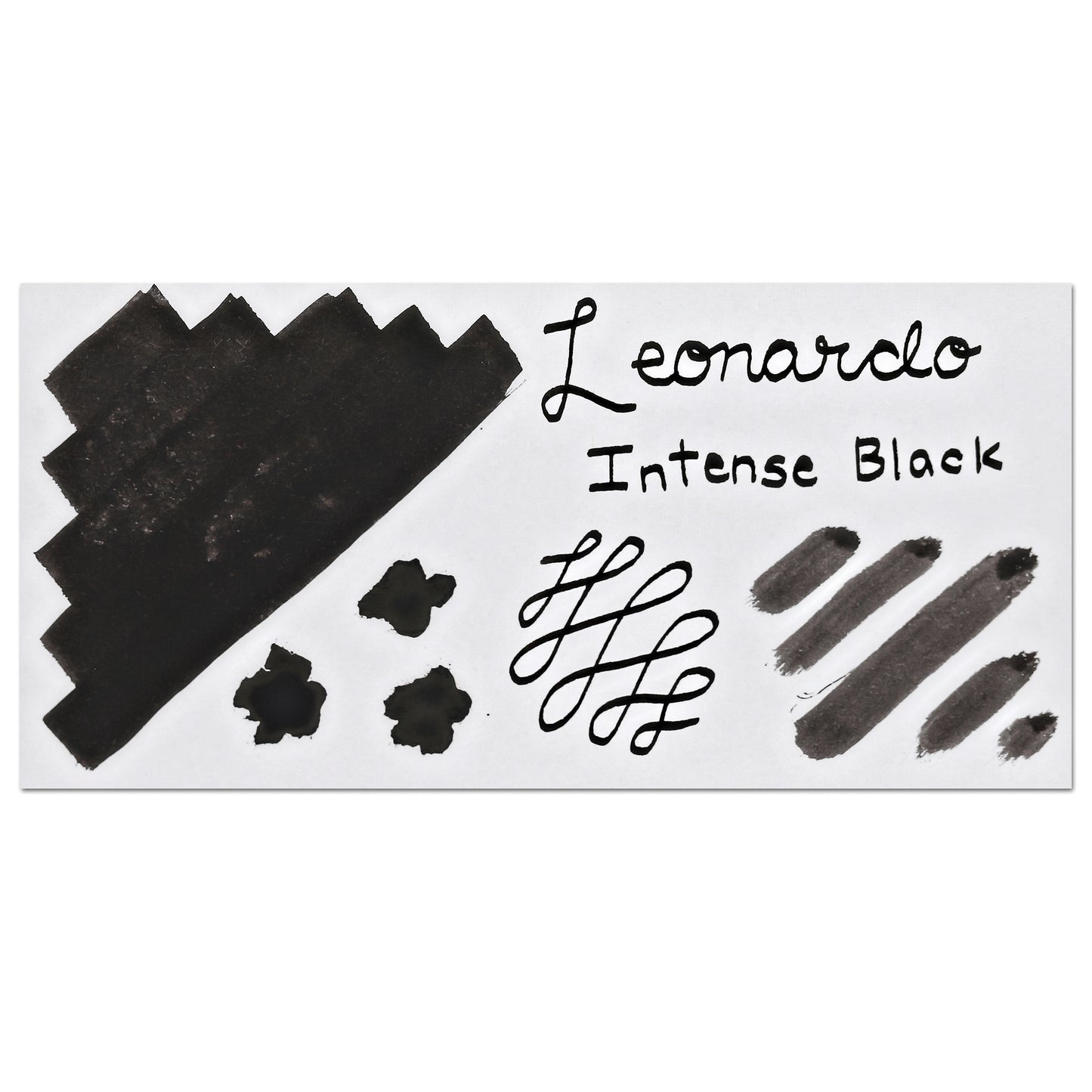 Leonardo Officina Bottled Ink in Intense Black - 40 mL