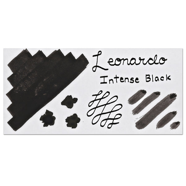 Leonardo Officina Bottled Ink in Intense Black - 40 mL