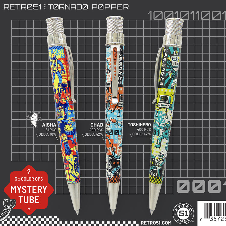 Retro 51 Tornado Popper Rollerball in Roboto1™ - Limited Edition