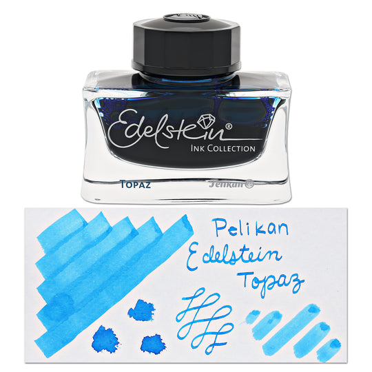 Pelikan Edelstein Bottled Ink and Cartridges in Topaz Blue