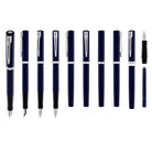 Waterman Impression Fountain Pen in Blue with Palladium Coated - Fine Point