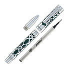 Conklin Endura Deco Crest Rollerball Pen in Green with Chrome Trim