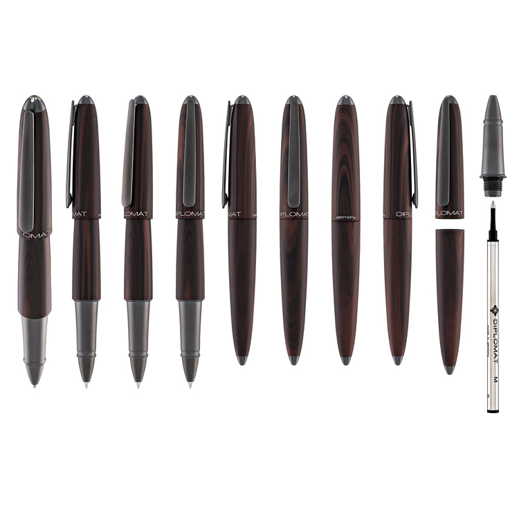 Diplomat Aero Rollerball Pen in Black Forest
