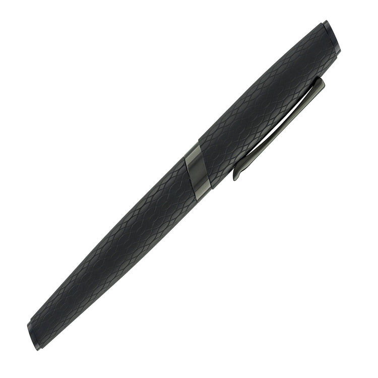 Diplomat Cobra Rollerball Pen in Matte Black Guilloche