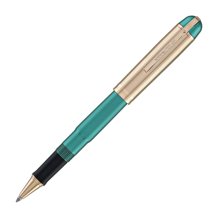 Wahl Eversharp Skyline Rollerball Pen in Emerald with Rose Gold Trim