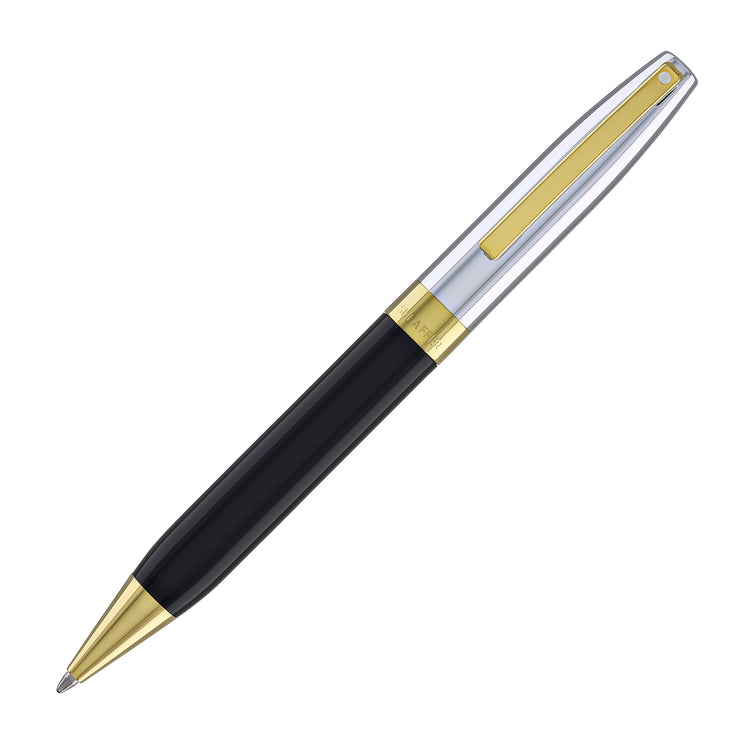 Sheaffer Legacy Ballpoint Pen in Black Lacquer with Chrome Cap 14kt Gold PVD