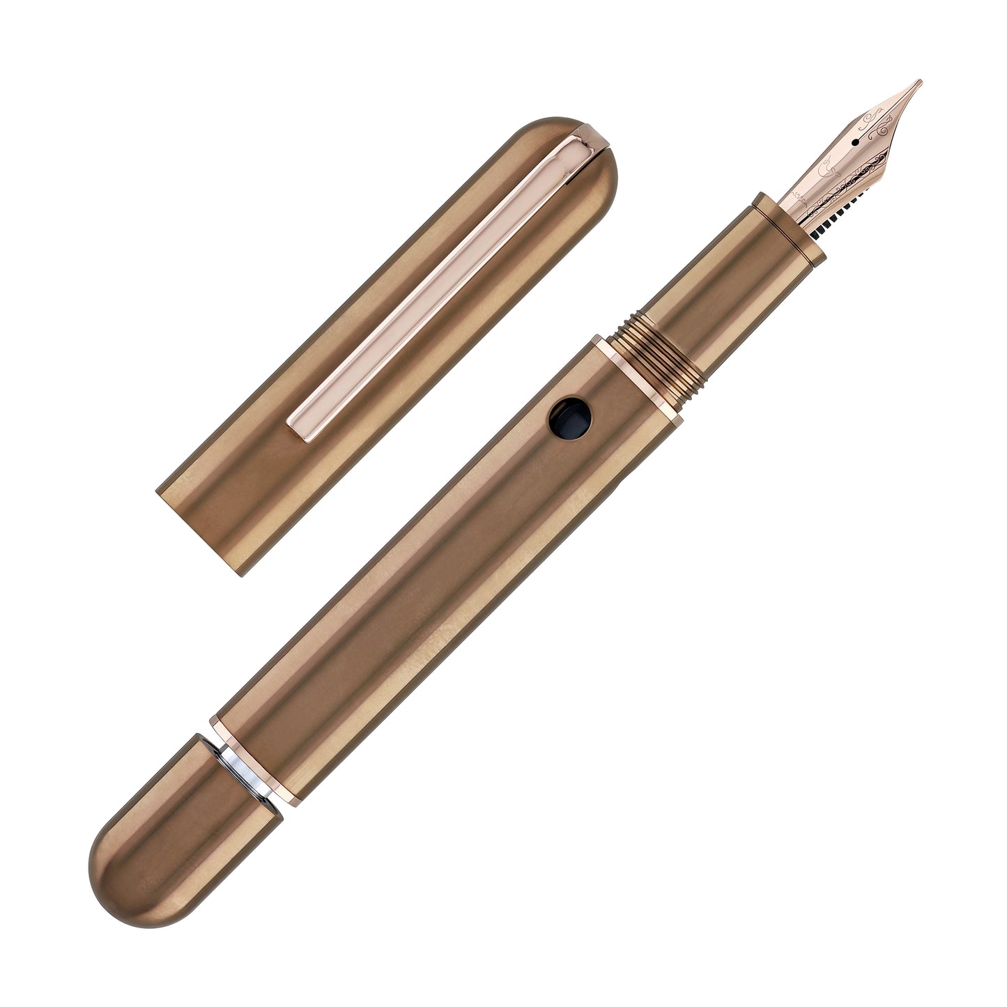 Nahvalur Nautilus Fountain Pen in Toffee Ti