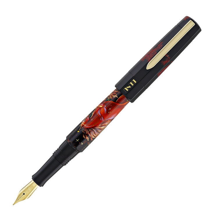 Benu Euphoria Handpainted Fountain Pen in Fire Horse - Limited Edition
