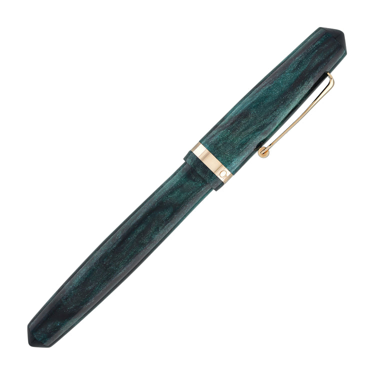 OMAS Studio Rollerball Pen in Smeraldo Elegante with Rose Gold Trim