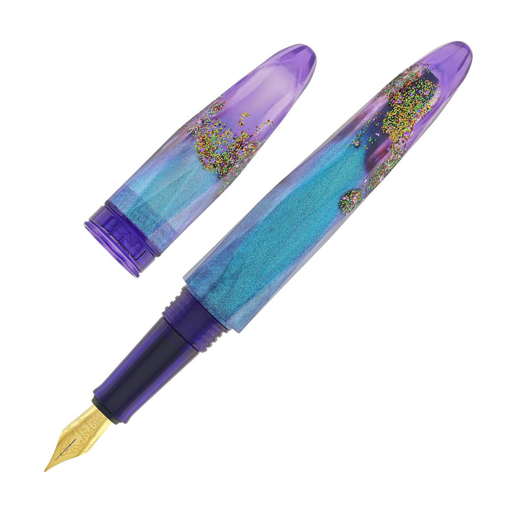 Benu Briolette Fountain Pen in Amethyst Tide Fountain Pen