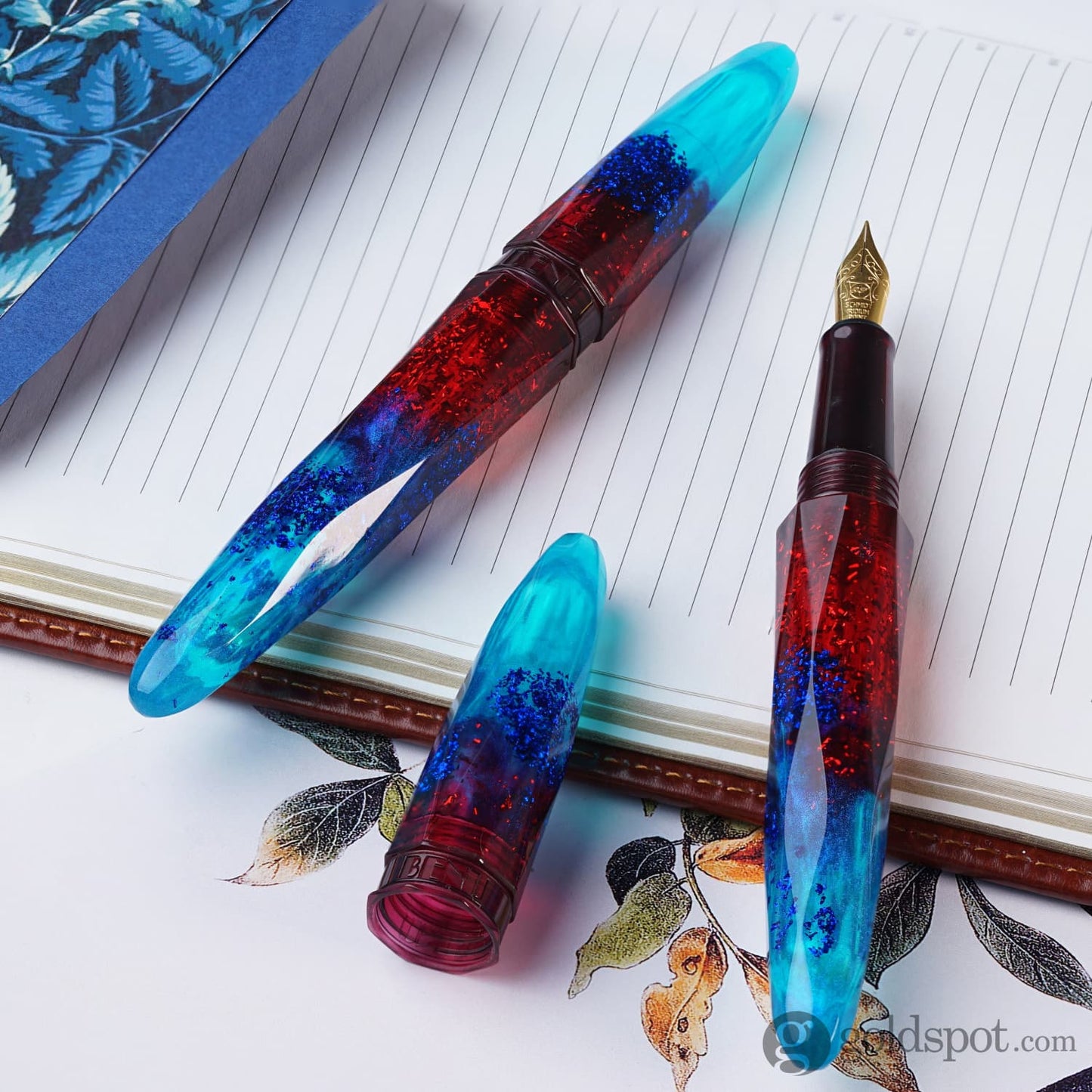 Benu Briolette Fountain Pen in Fiery Azure Fountain Pen