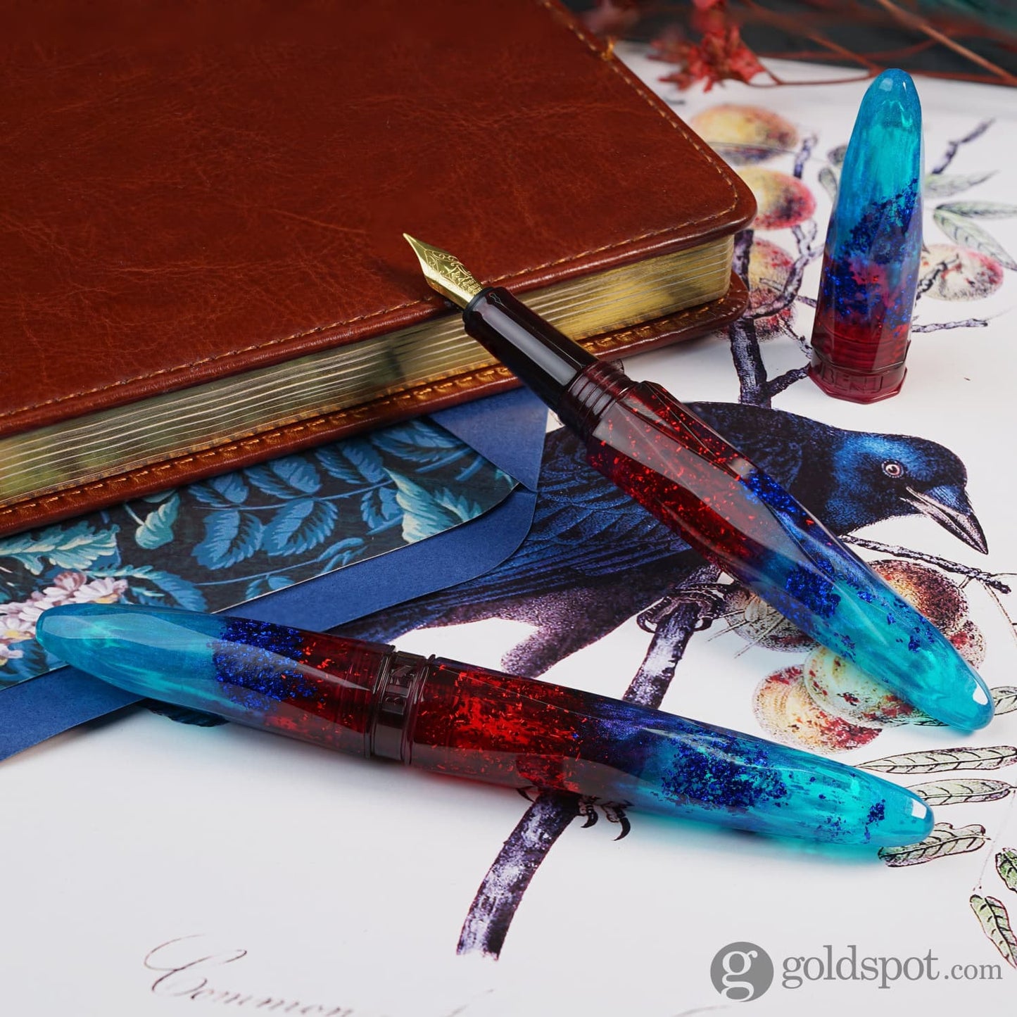 Benu Briolette Fountain Pen in Fiery Azure Fountain Pen