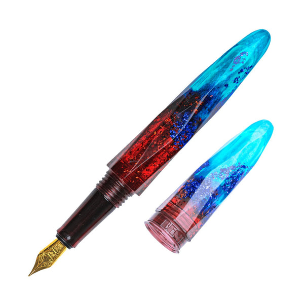 Benu Briolette Fountain Pen in Fiery Azure Fountain Pen