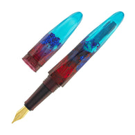 Benu Briolette Fountain Pen in Fiery Azure