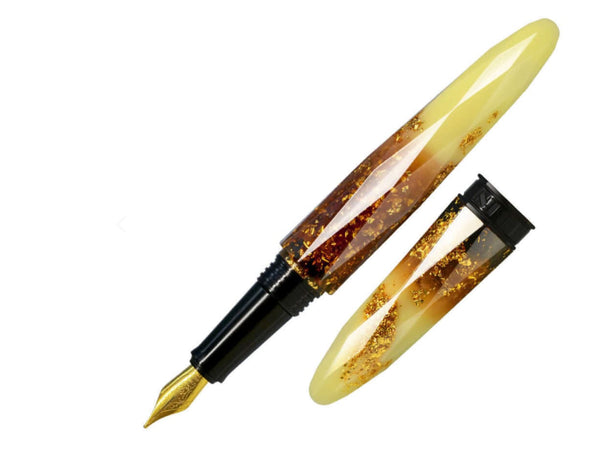 Benu Briolette Fountain Pen in Luminous Amber Fountain Pen