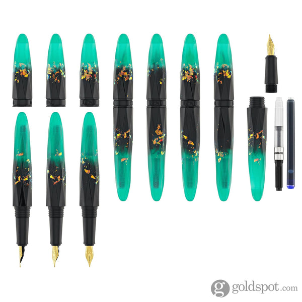 Benu Briolette Fountain Pen in Luminous Jade Fountain Pen