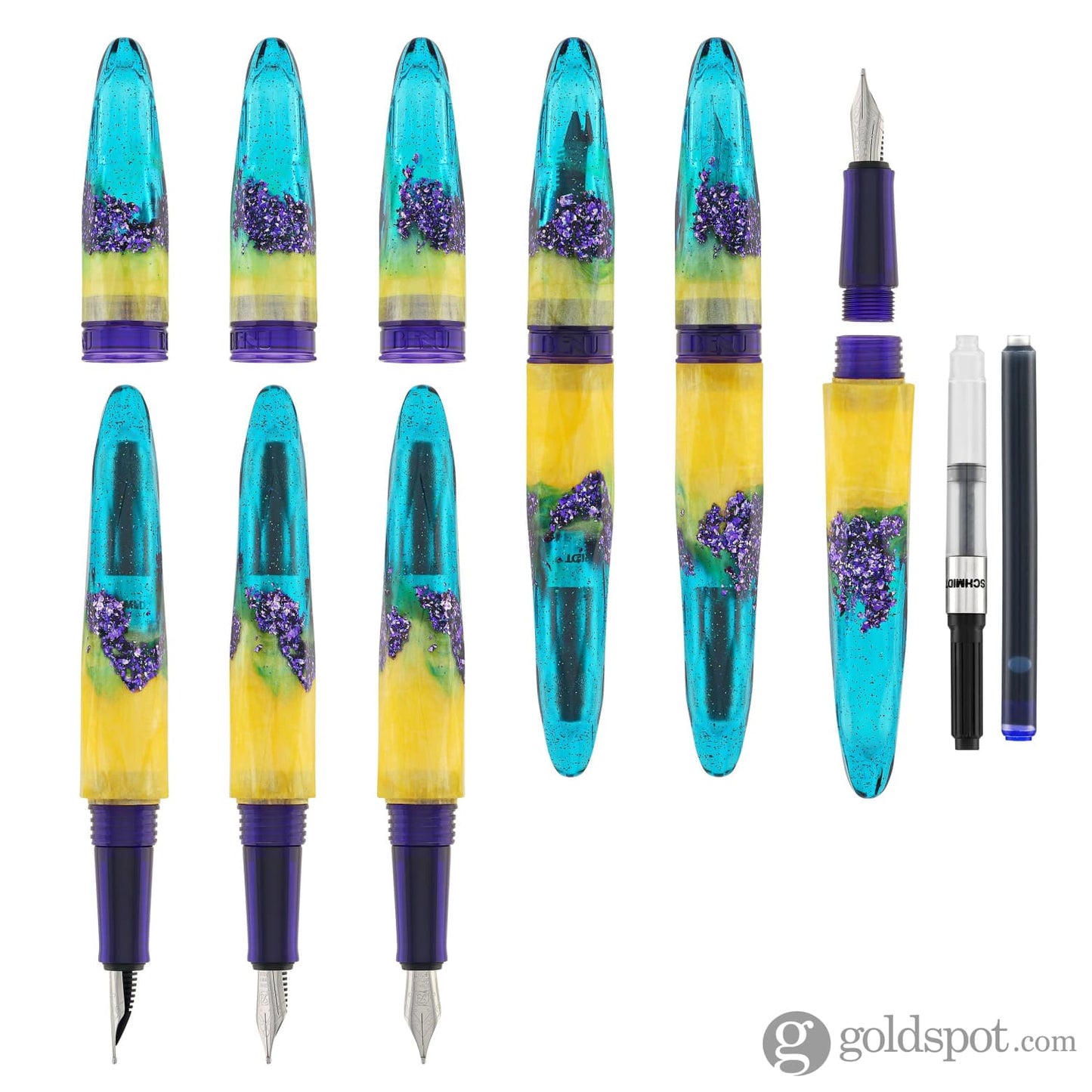 Benu Briolette Fountain Pen in Tropicana Fountain Pen
