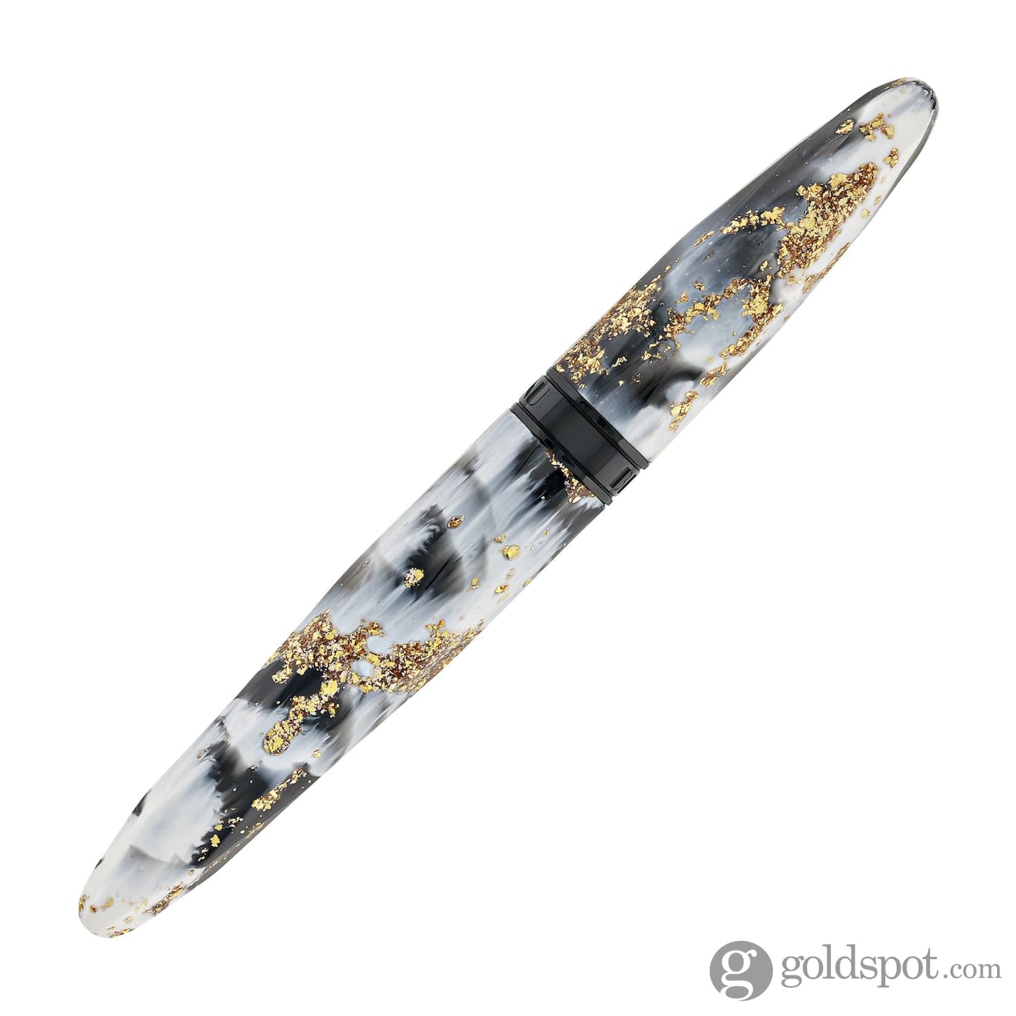 Benu Briolette Rollerball Pen in Black and White Rollerball Pen