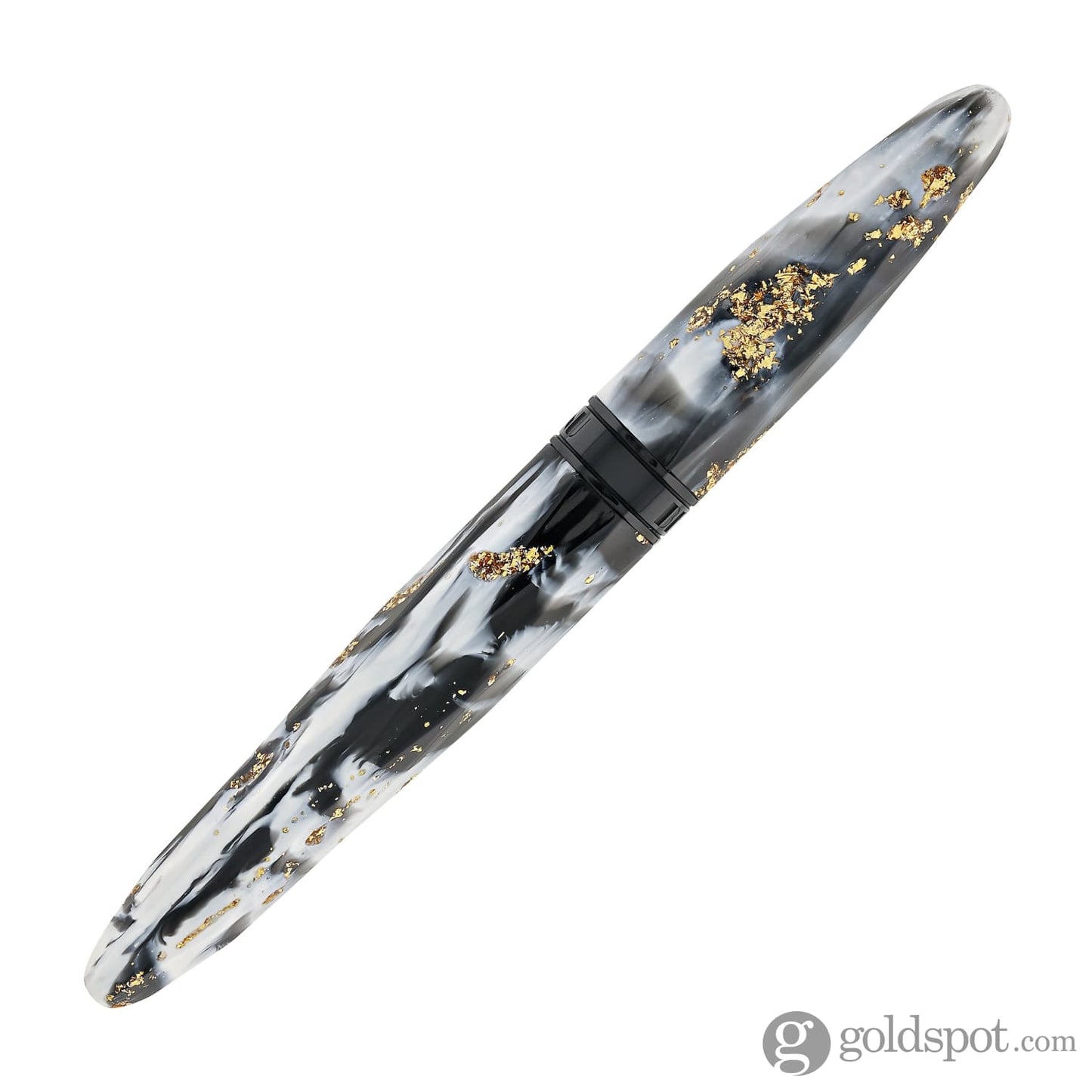 Benu Briolette Rollerball Pen in Black and White Rollerball Pen