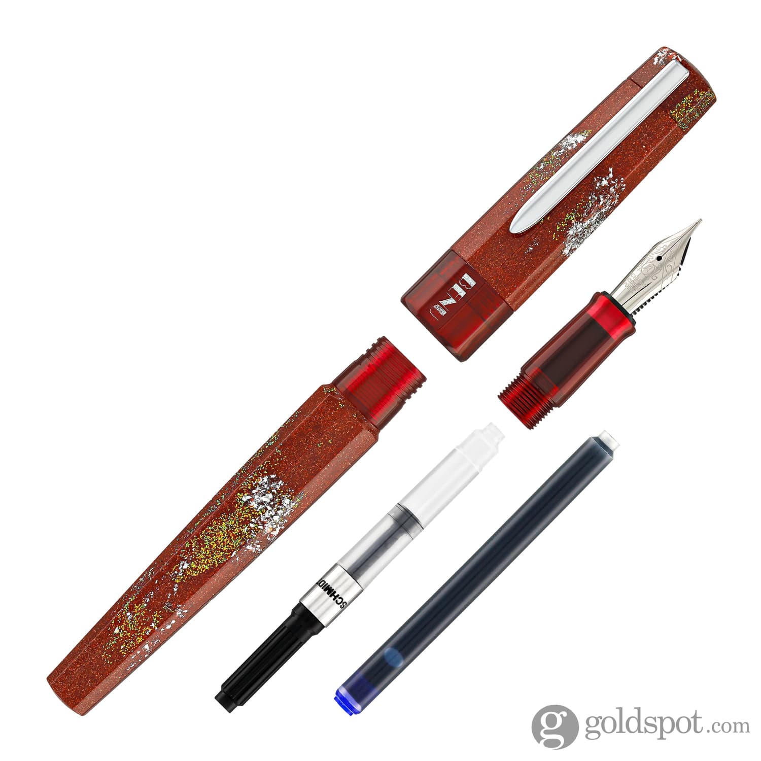 Benu Euphoria Fountain Pen in Bloody Mary - Goldspot Pens