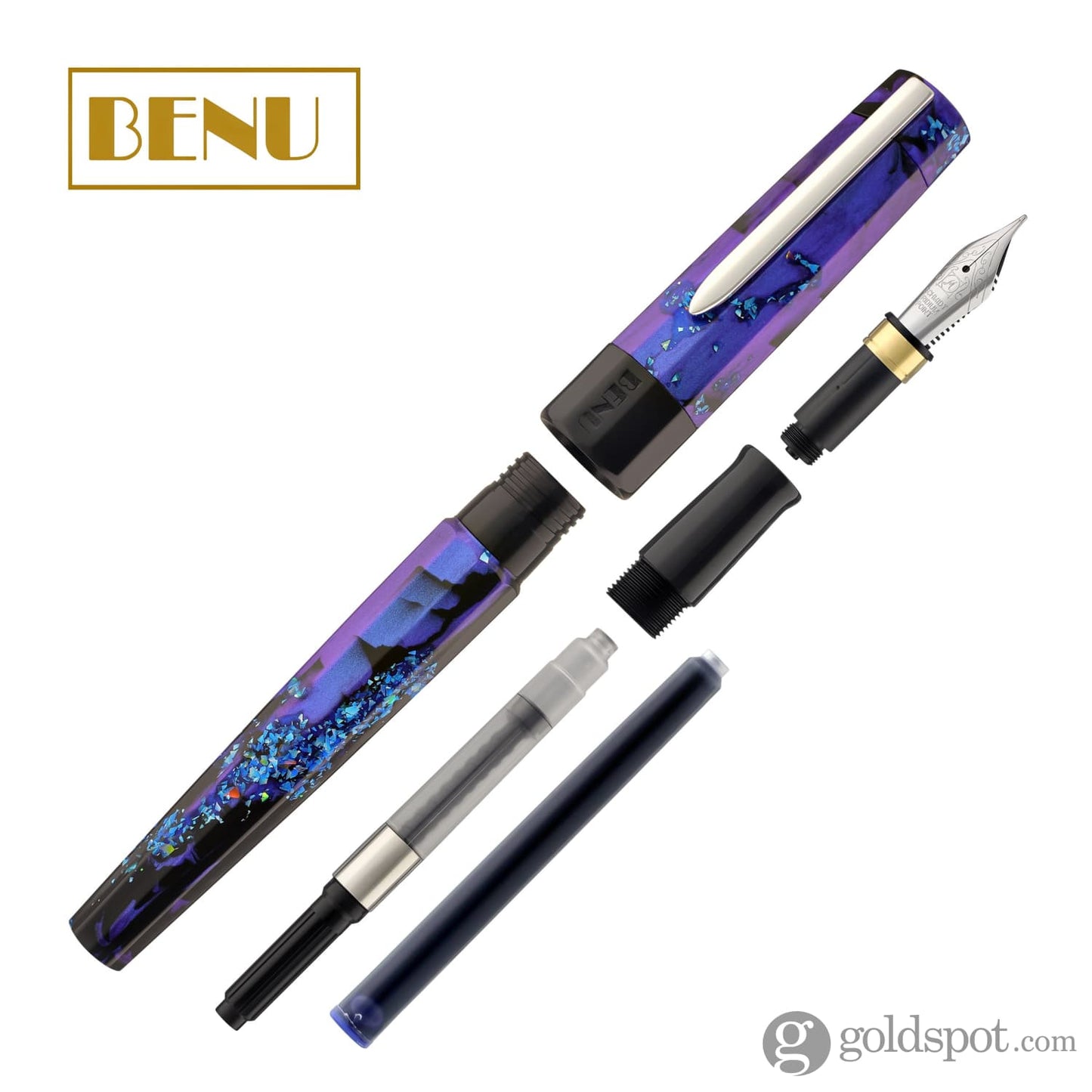 Benu Euphoria Fountain Pen in French Poetry Fountain Pen
