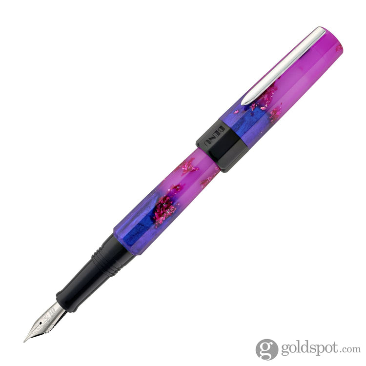 Benu Euphoria Fountain Pen in Love Story (Lavender Blue Glow) 1.1mm Stub Fountain Pen