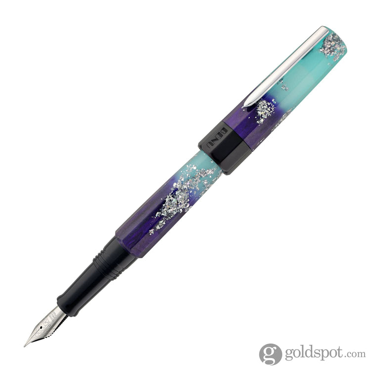 Benu Euphoria Fountain Pen in Ocean Breeze (Blue Glow) Fine Fountain Pen