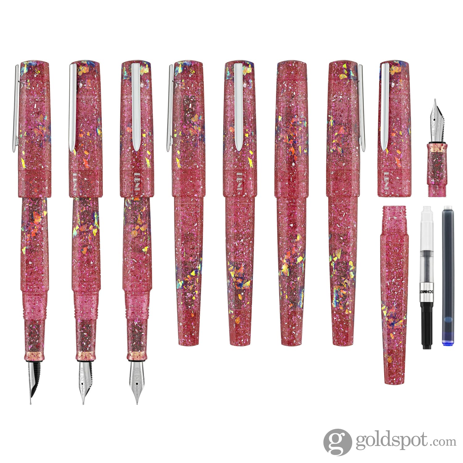 Benu Euphoria Fountain Pen in Pink Champagne - Goldspot Pens
