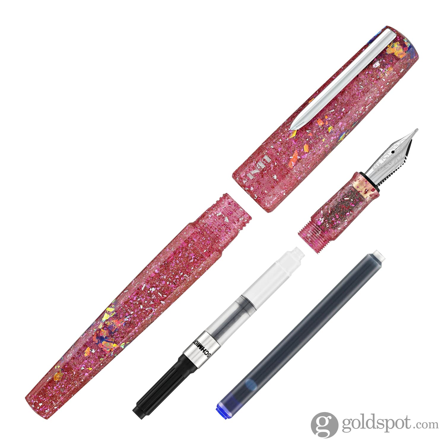 Benu/Euphoria/ユーフォリア/ピンクシャンパン/万年筆/B（太字） Benu Euphoria Fountain Pen in Pink Champagne - Goldspot Pens
