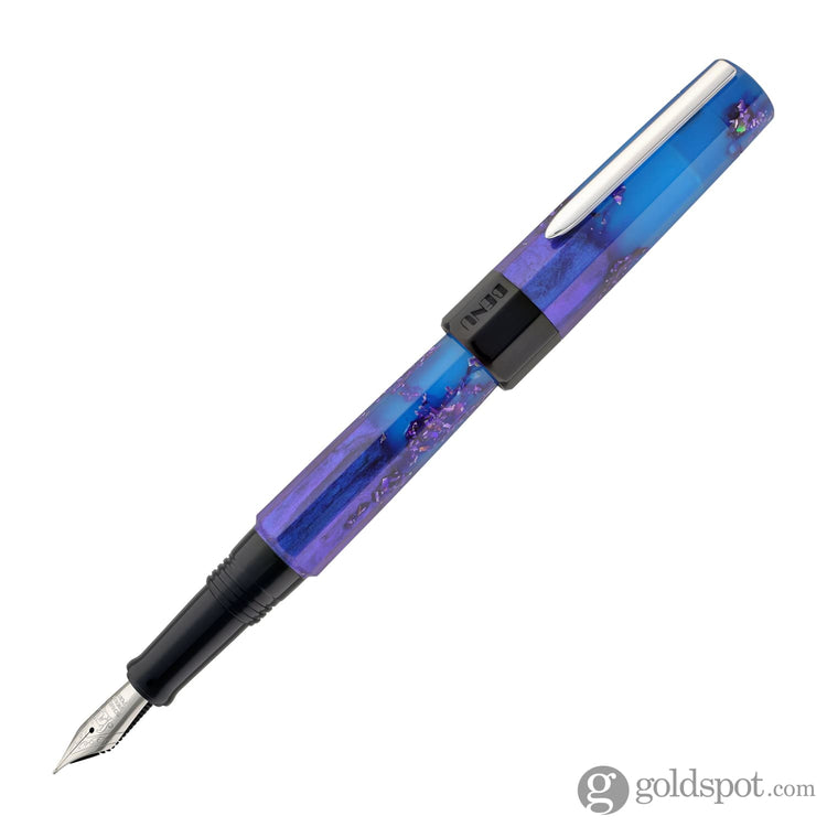 Benu Euphoria Fountain Pen in Scent of Irises (Ultramarine Blue Glow) 1.5mm Stub Fountain Pen