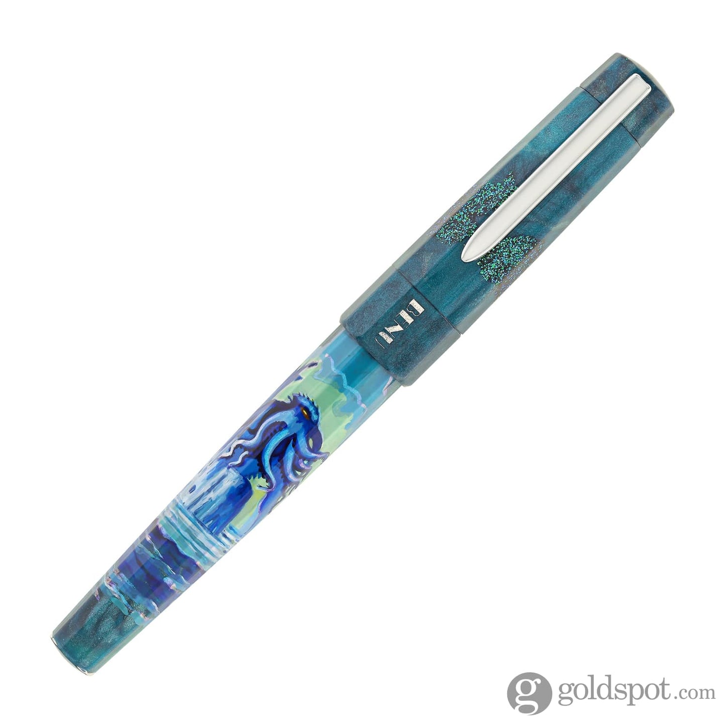 Benu Euphoria Handpainted Fountain Pen in Call of Cthulhu Fountain Pen