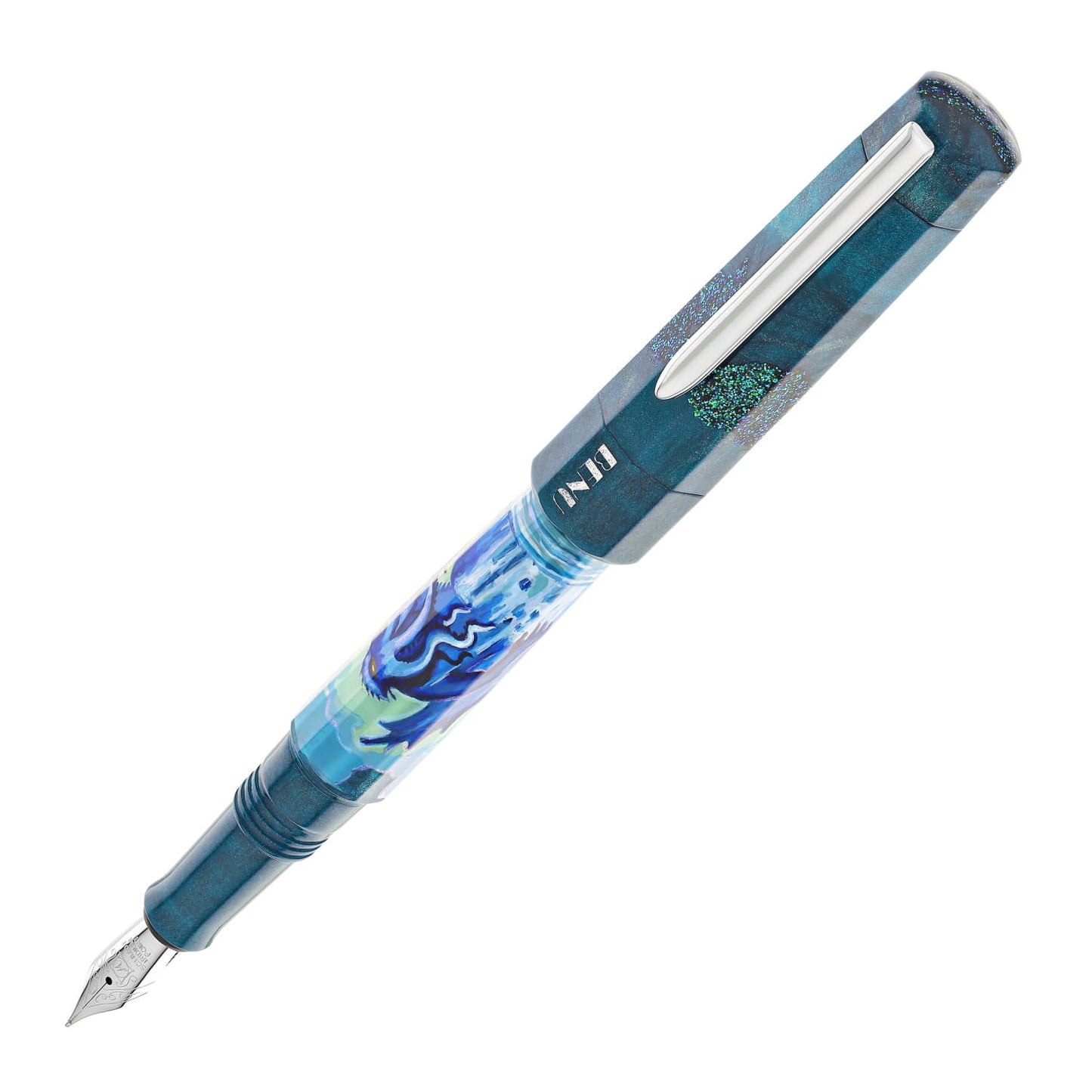 Benu Euphoria Handpainted Fountain Pen in Call of Cthulhu Fountain Pen