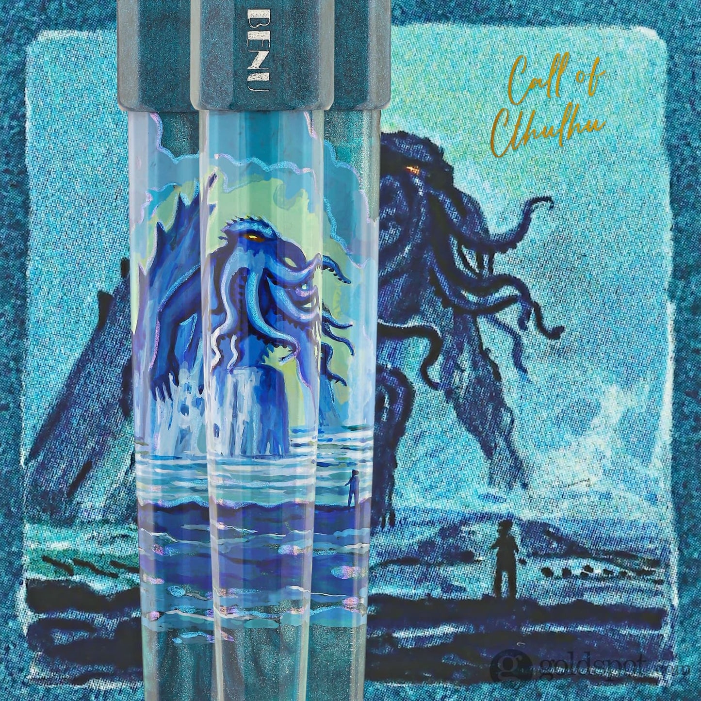 Benu Euphoria Handpainted Fountain Pen in Call of Cthulhu Fountain Pen