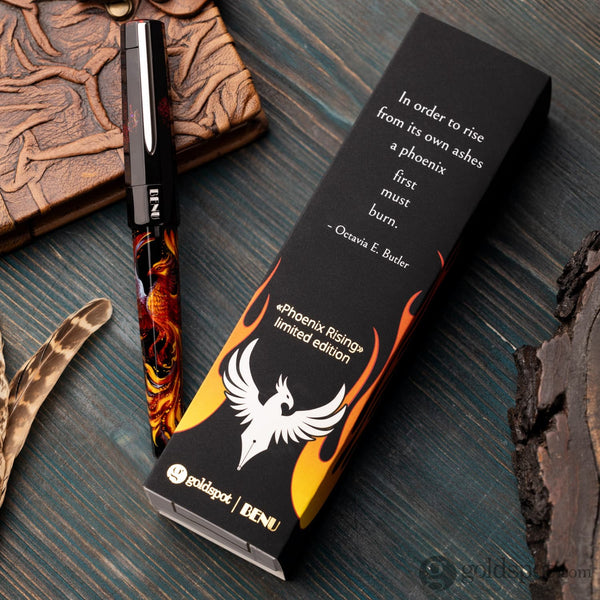 Benu Euphoria Handpainted Fountain Pen in Phoenix Rising LE Fountain Pen