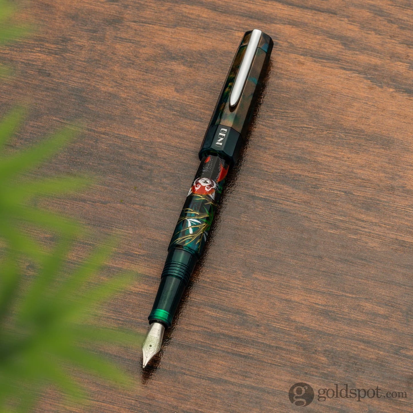 Benu Euphoria Handpainted Fountain Pen in Red Panda Fountain Pen