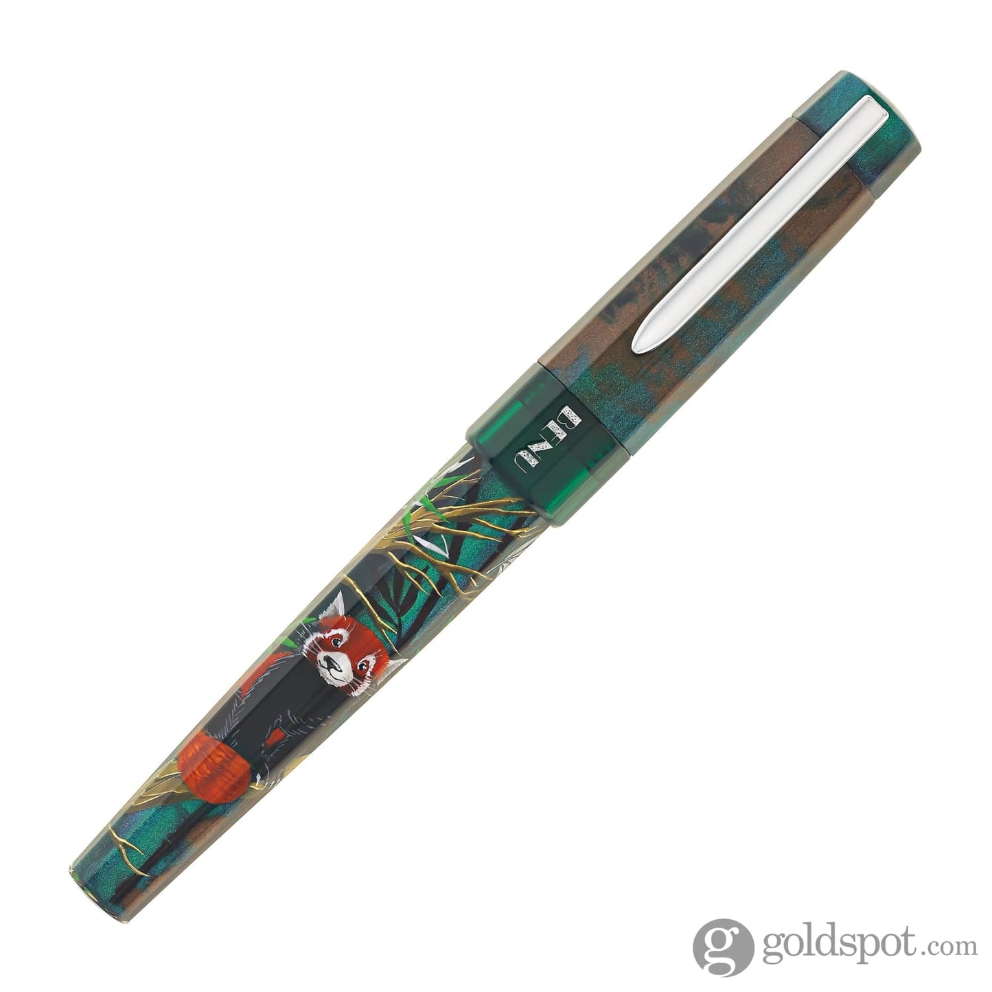 Benu Euphoria Handpainted Fountain Pen in Red Panda Fountain Pen