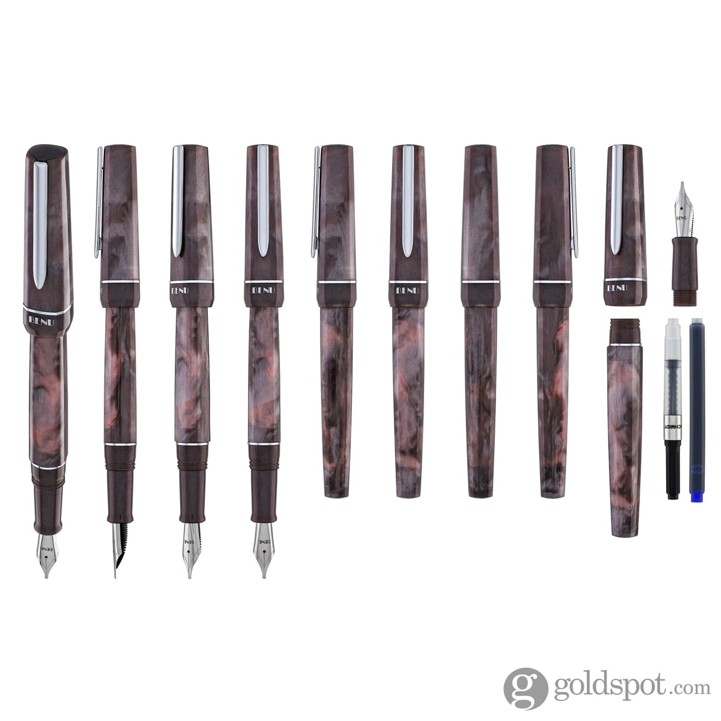 Benu Haute Collection Fountain in Satin Fountain Pen