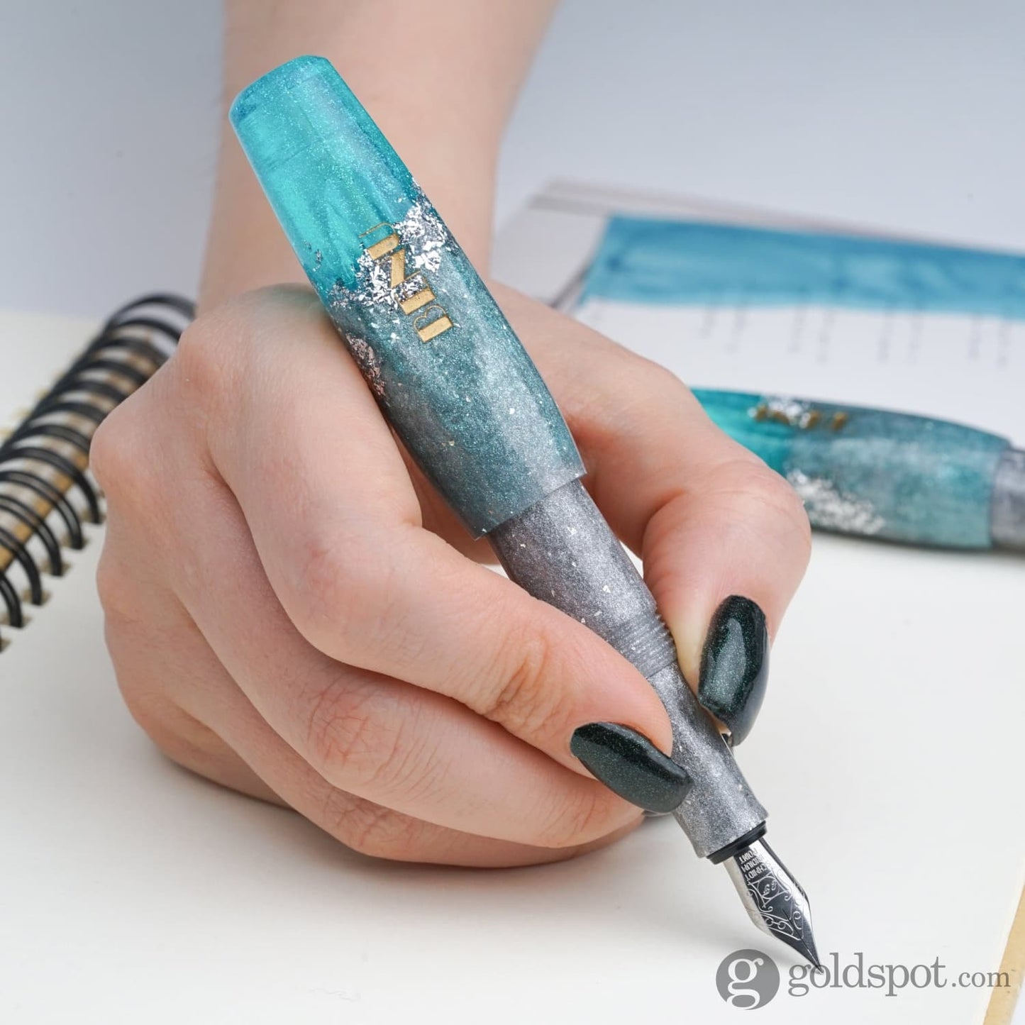 Benu Pixie Collection Fountain Pen in Aqua Glow Fountain Pen