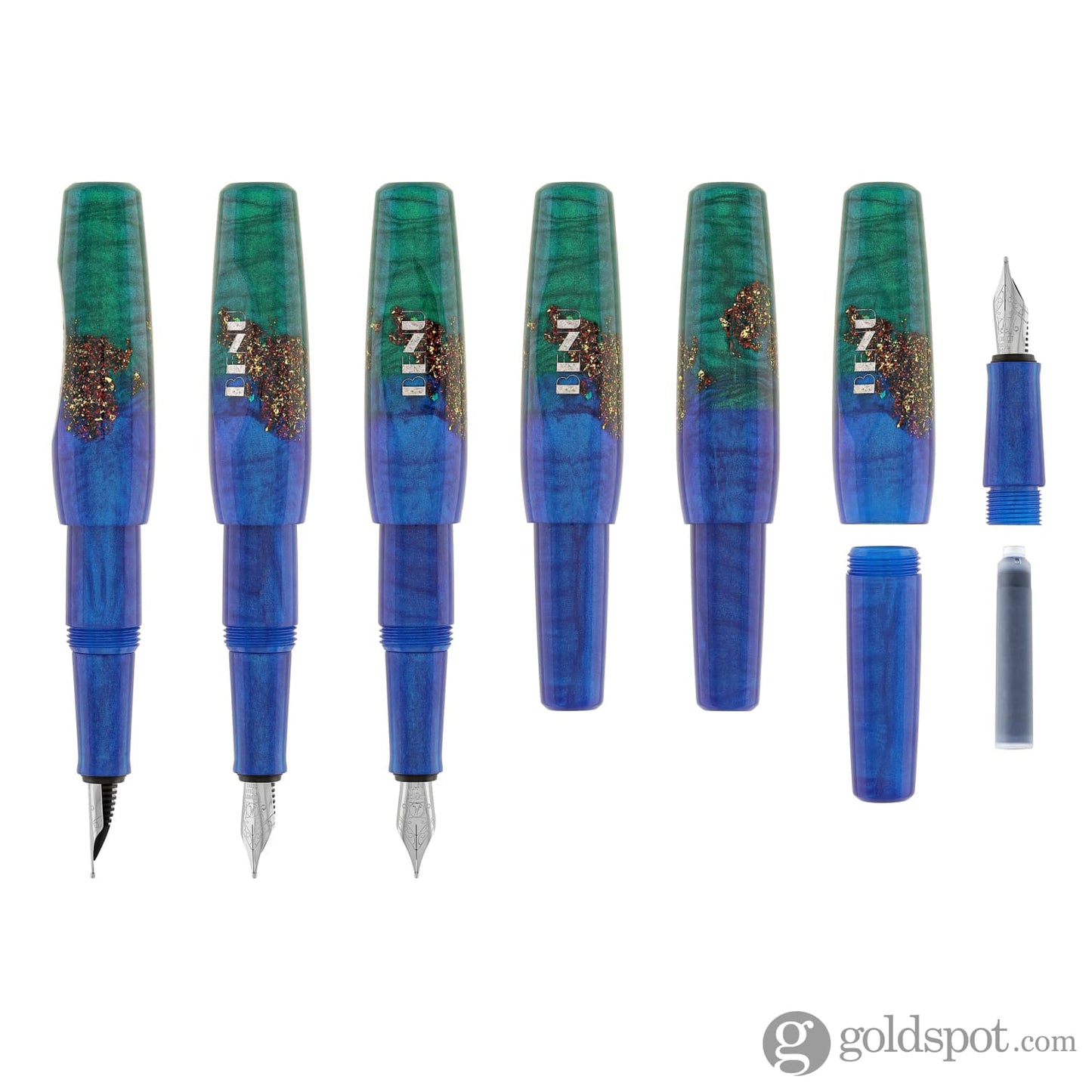 Benu Pixie Collection Fountain Pen in Emerald Sea Fountain Pen