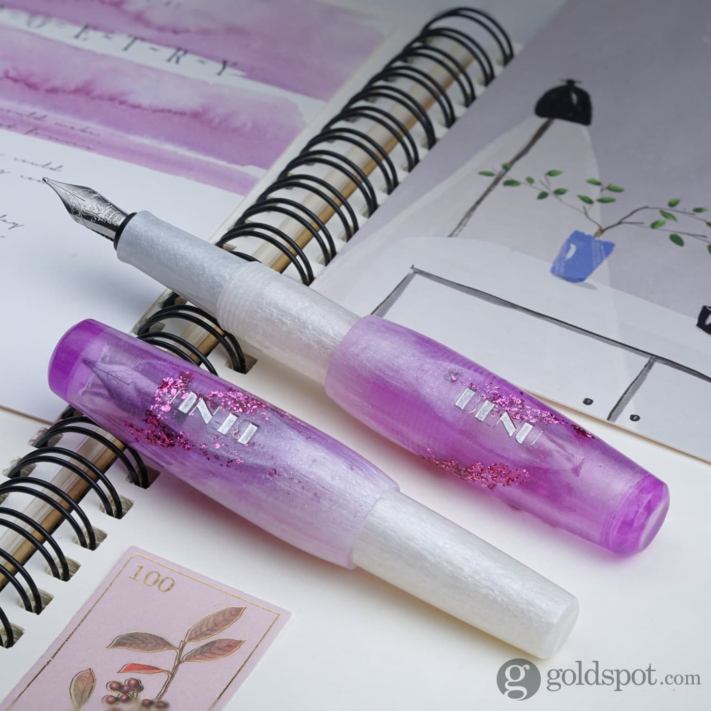 Benu Pixie Collection Fountain Pen in Icy Violet Fountain Pen