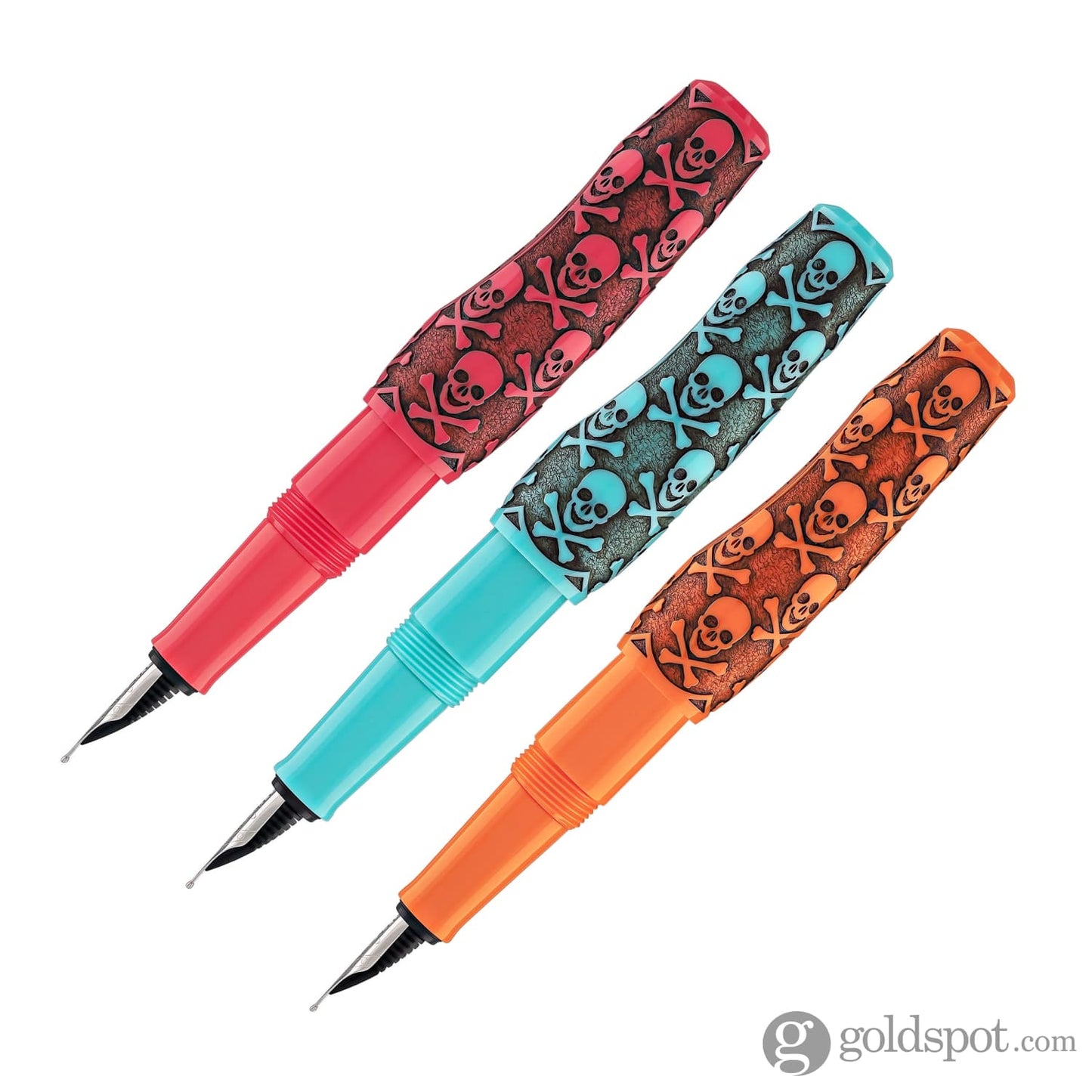 Benu Pixie Collection Fountain Pen in Jolly Roger Vintage Set of 3 Fountain Pen