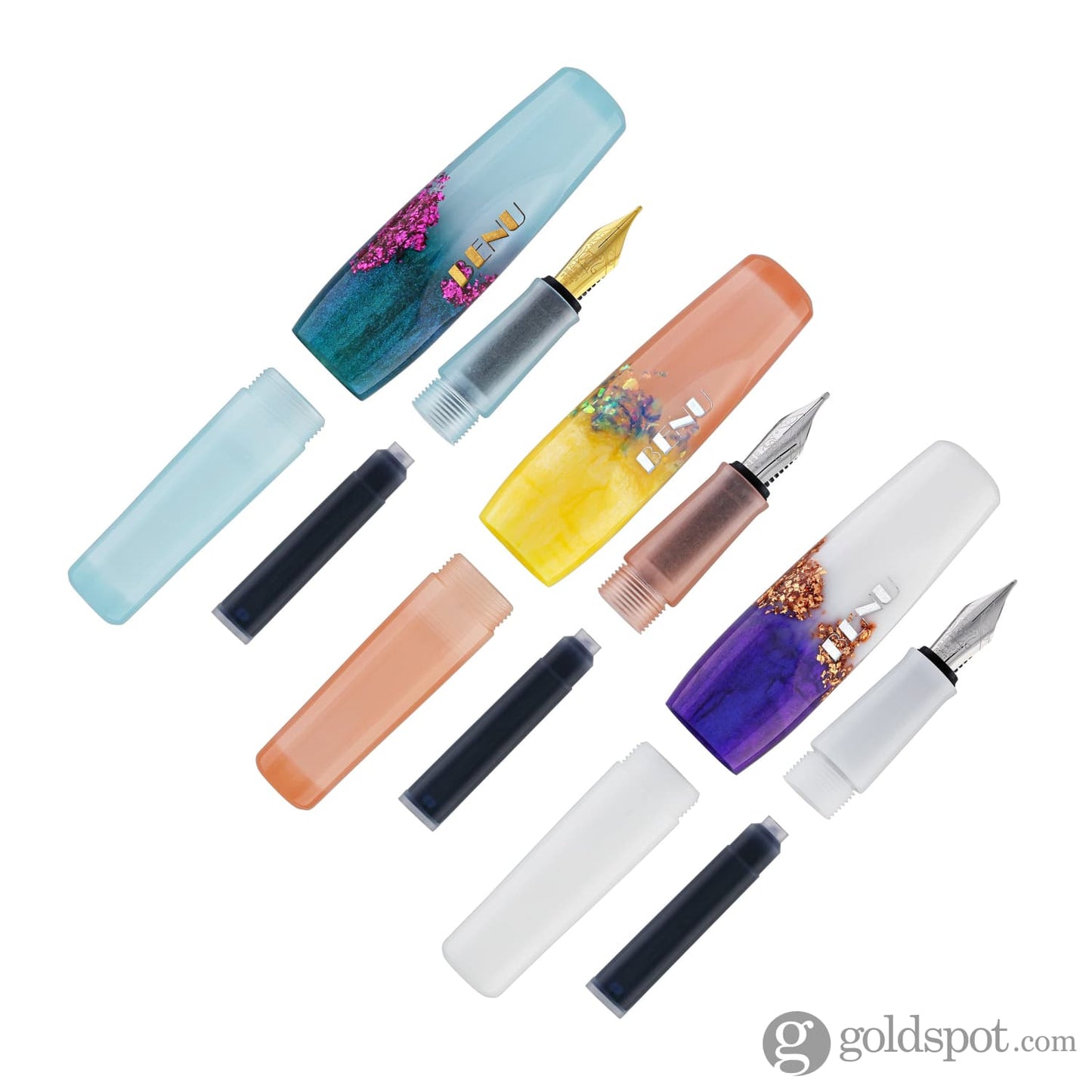 Benu Pixie Collection Fountain Pen in Luminous Haze Set of 3 - Fine Medium & Broad Fountain Pen