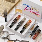 Benu Pixie Collection Fountain Pen in Metallic Dust Set of 3 - Fine Medium & Broad Fountain Pen