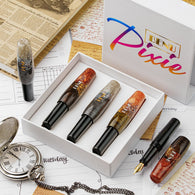 Benu Pixie Fountain Pen in Metallic Dust Set of 3 - Fine, Medium & Broad