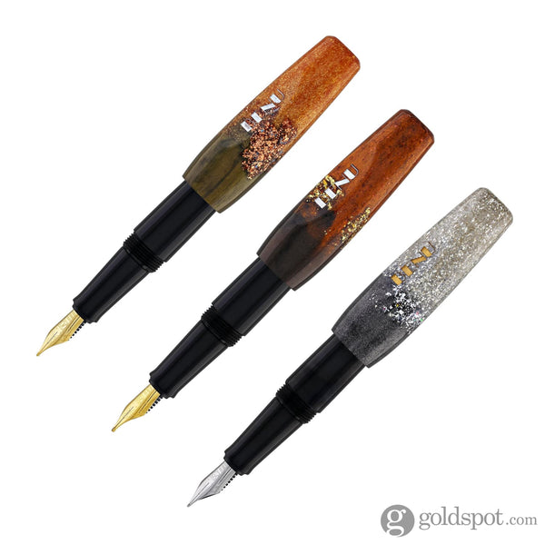 Benu Pixie Collection Fountain Pen in Metallic Dust Set of 3 - Fine Medium & Broad Fountain Pen