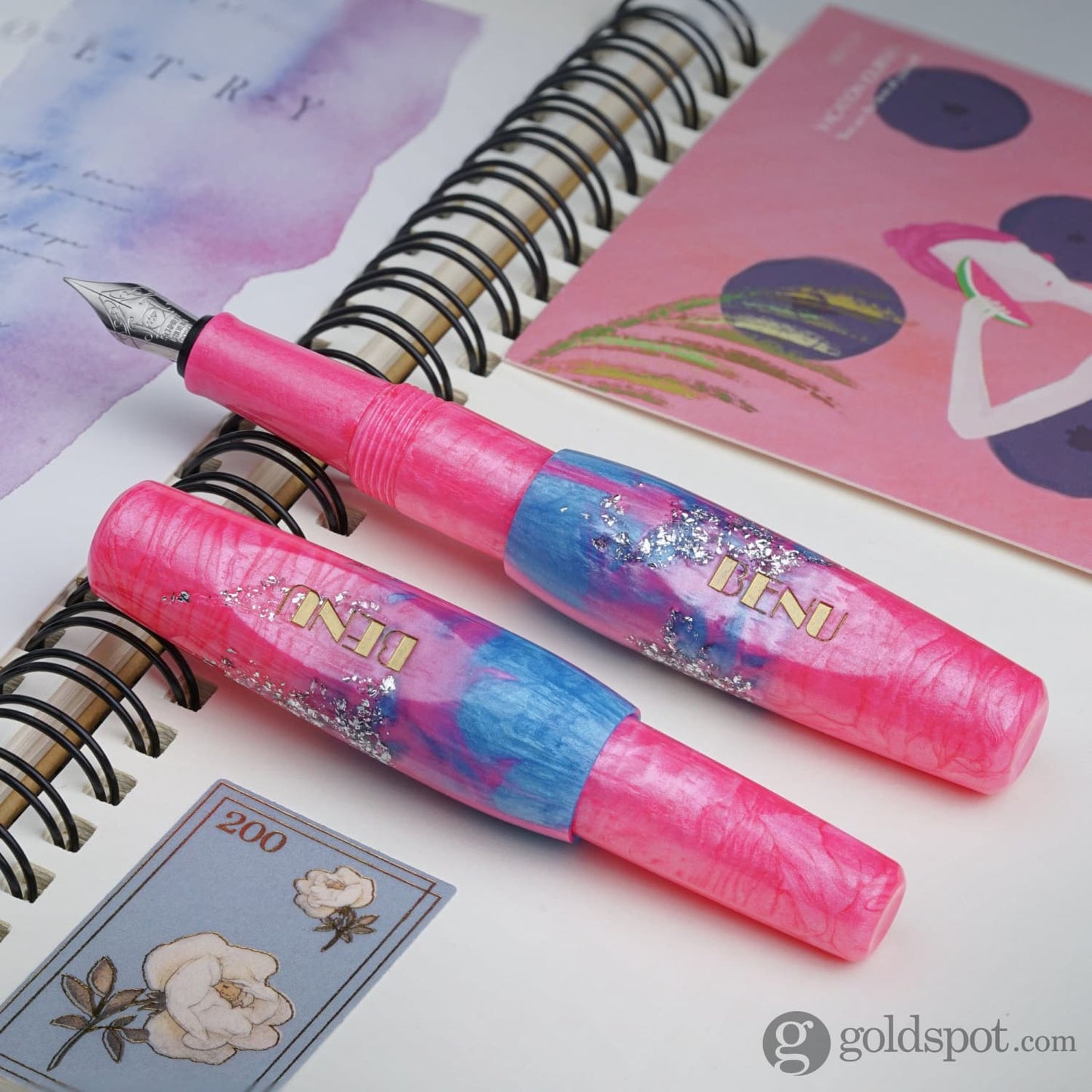 Benu Pixie Collection Fountain Pen in Stardust Pink Fountain Pen
