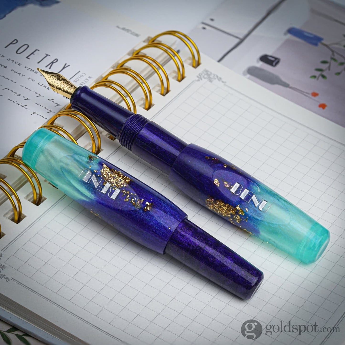 Benu Pixie Collection Fountain Pen in Twilight Lagoon Fountain Pen